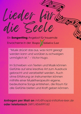 Bild Flyer Konzert F&uuml;r Trauernde